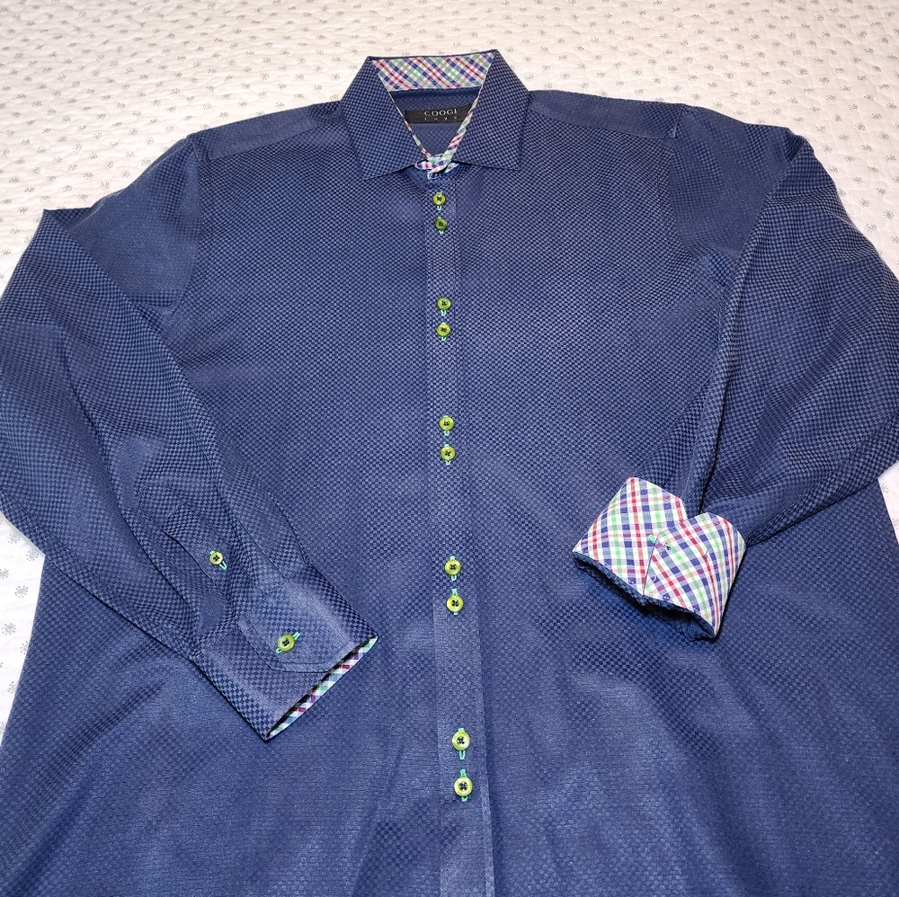 Coogi Luxe Men's Button Down Shirt Size XL